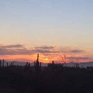 sunrise over la paz