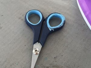 melted scissors